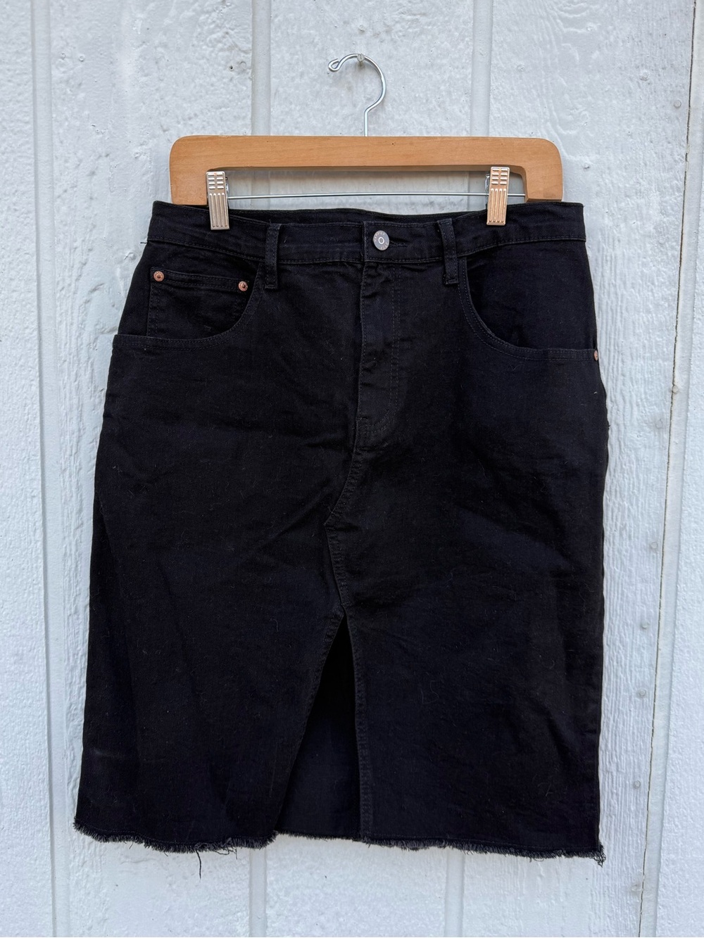 Bundle 3 for 50% off Happily Grey Black Stretch Denim Skirt